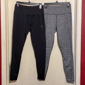 Puma Leggings Bundle (Black and Grey Leggings)